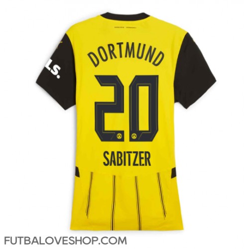 Dres Borussia Dortmund Marcel Sabitzer #20 Domáci pre Ženy 2024-25 Krátky Rukáv